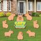 Big Dot of Happiness Capy Birthday - Yard Sign and Outdoor Lawn Decorations - Capybara Party Yard Signs - Set of 8